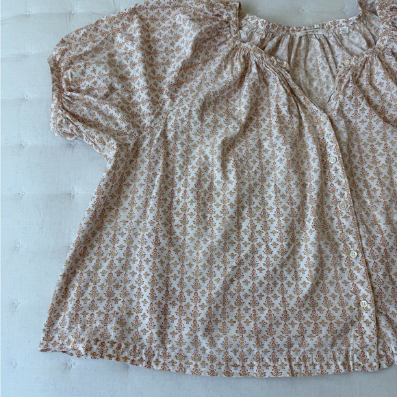 Doen XL June Button Down Blouse in Marigold Meadows Floral - Picture 10 of 12